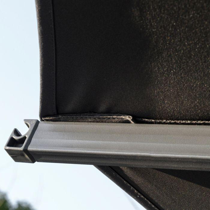 Actual product image Swisshandel24 Ø298 cm Crank umbrella Traffic light umbrella with crank mechanism Alu Roma umbrella Tilt angle (2.98 m)