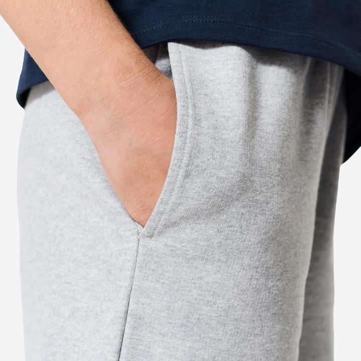 Produktbild Domyos Shorts Kinder Multisport Baumwolle - graumeliert