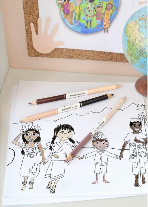Produktbild Faber-Castell Children of the World (Pink, Schwarz, Braun, Beige, 3 x)
