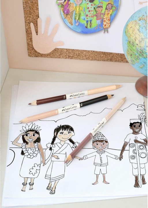 Image du produit Faber-Castell Children of the World (Pink, Noir, Marron, Beige, 3 x)