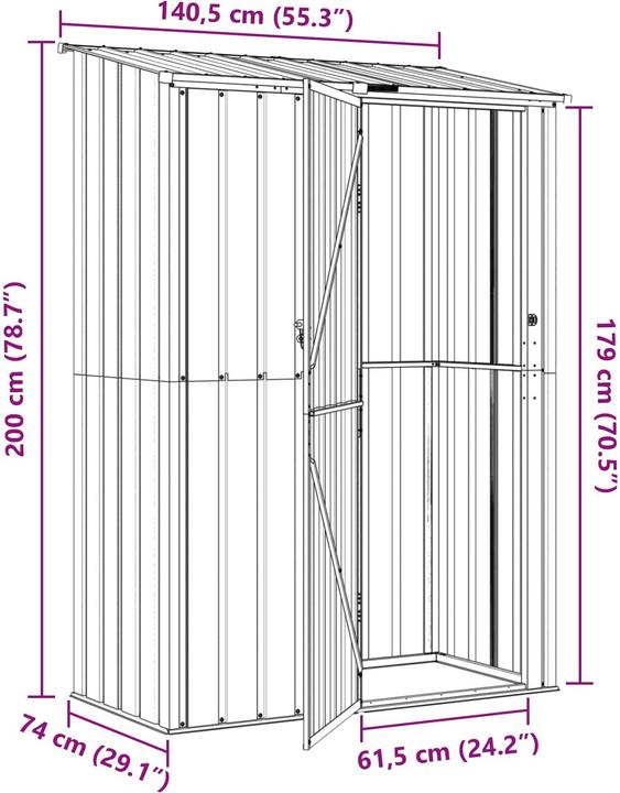 Produktbild vidaXL Garten Shed