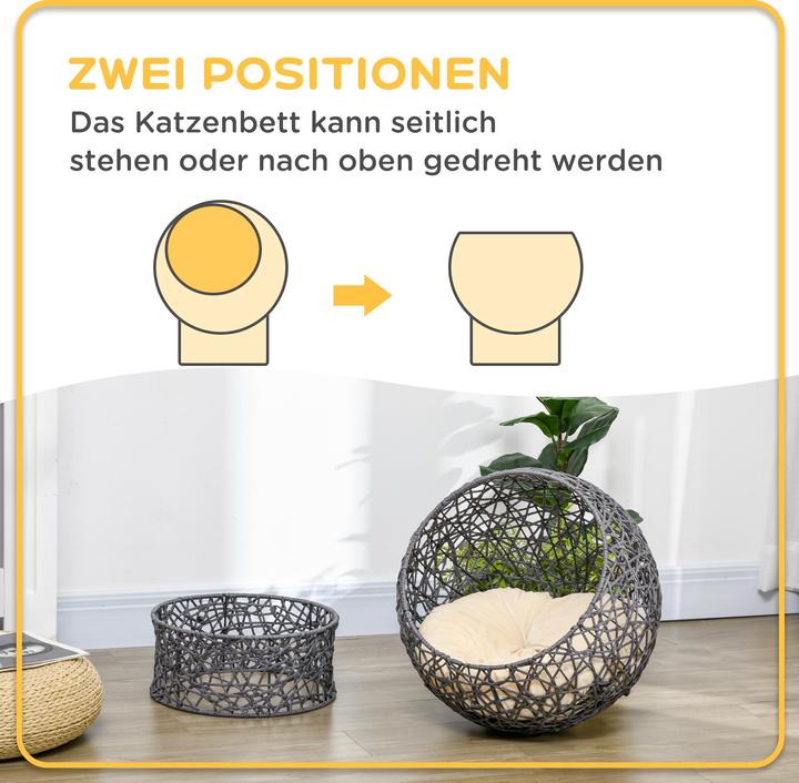 Actual product image PawHut Cat basket with cushion (Cat)