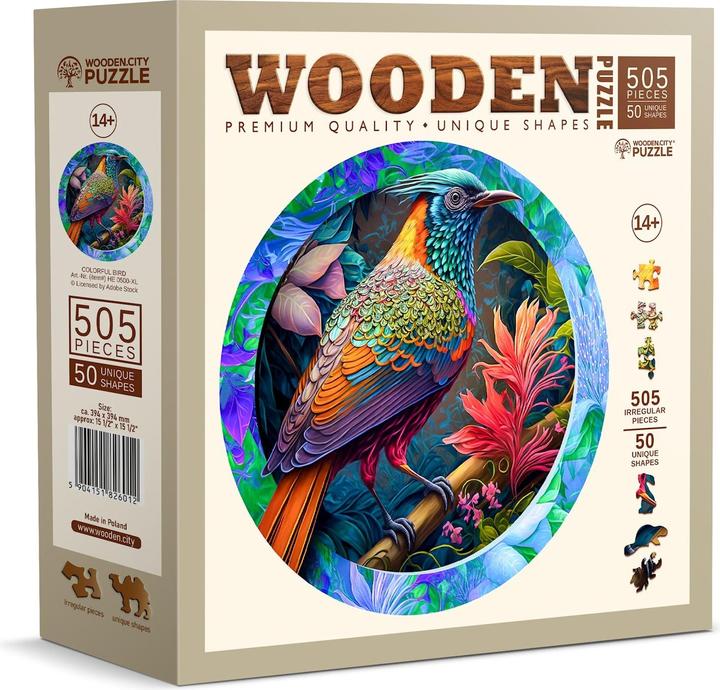 Immagine prodotto WoodenCity Uccello colorato (505 pezzi)