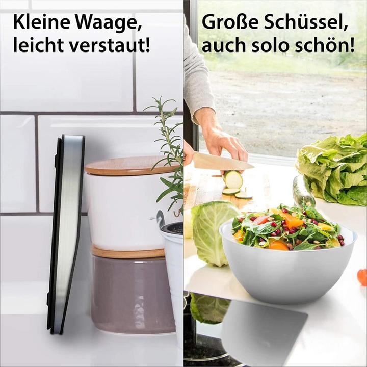 Produktbild ADE Küchenwaage Tosca Silber Schwarz