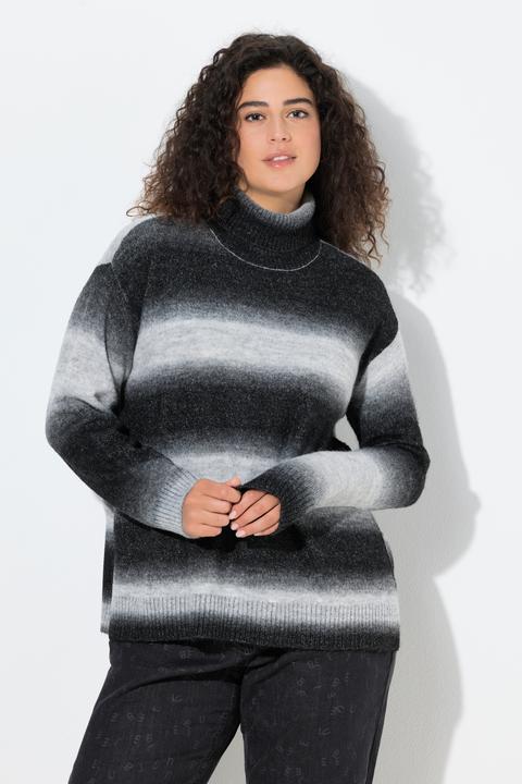 Produktbild Ulla Popken Pullover, Farbverlauf, Stehkragen, Langarm (58)