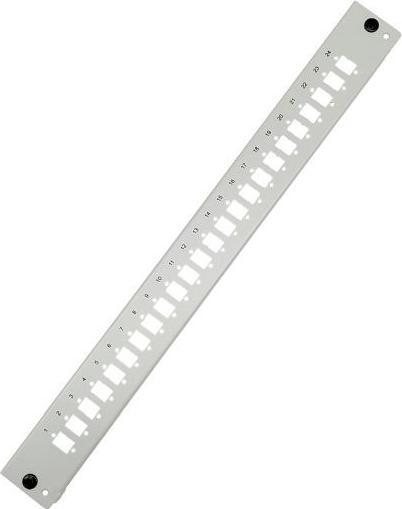 Tecline Pannello frontale per scatola di giunzione da 19" 1 U, 24x LC duplex, SC / E2000 / LSH simplex,