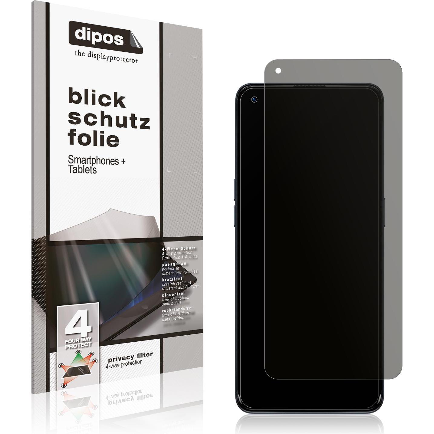 Dipos Blickschutzfolie 4-Way Privacy (1 Stück, OnePlus Nord N20 5G), Smartphone Schutzfolie, Transparent