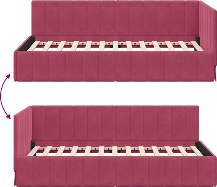 Image du produit vidaXL Eckbettgestell (90 x 200 cm)