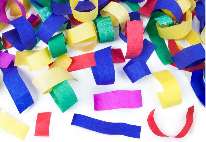 Actual product image Partydeco Confetti Cannon - 80cm - Paper Strips - Colourful (1 pcs.)