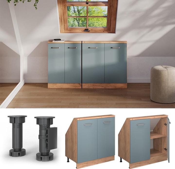 Produktbild Vicco Küchenschrank für Dachschrägen R-Line (80 x 46 x 81.60 cm)