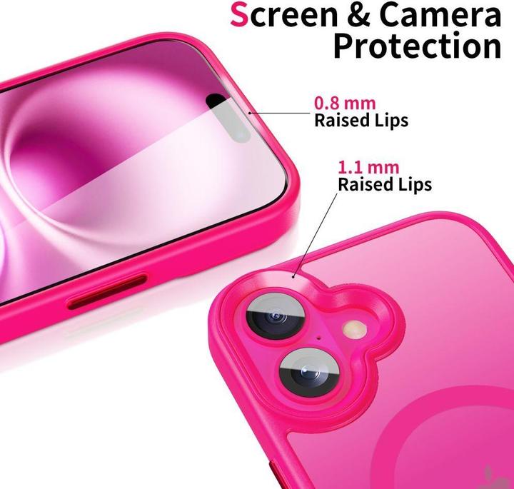 Produktbild Tech-Protect MagMat MagSafe Case für iPhone 16 - Pink (Apple iPhone 16)
