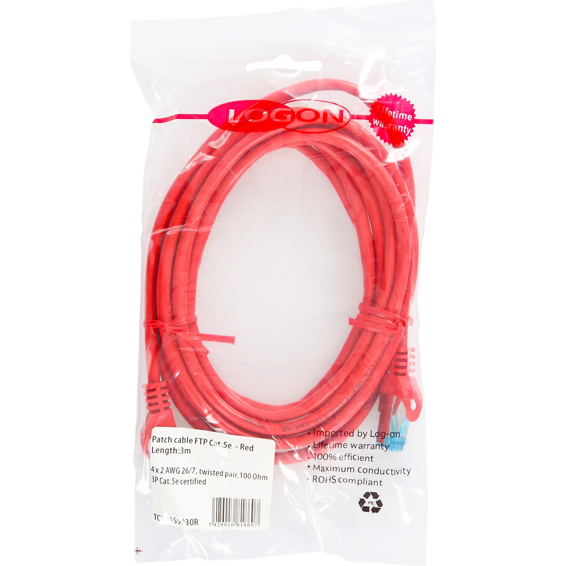 Thumbnail - Logon PATCH CABLE SF/UTP 7M - CAT5E (UTP, CAT5e, 7 m), Netzwerkkabel
