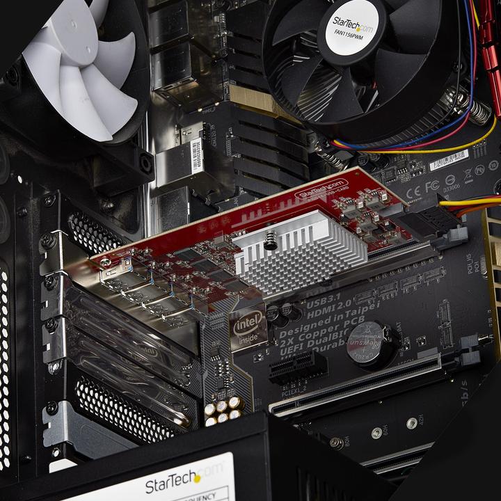 Productafbeelding StarTech 4-PORT USB-A 10GBPS PCIE CARD. NMS NS INT