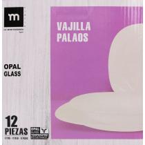 Actual product image La Mer tableware 12 pieces quadratic opal palaos md