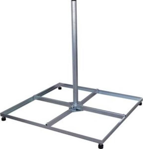 Easyfind Pied de balcon en acier Holland LIGHT 4x4x50cm (Miroirs + antennes Montage)