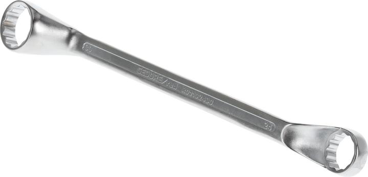 Actual product image Gedore Red red Double-ended ring spanner, SW 24 x 30 mm, L 342 mm, chrome vanadium steel, silver (24 mm, 30 mm)