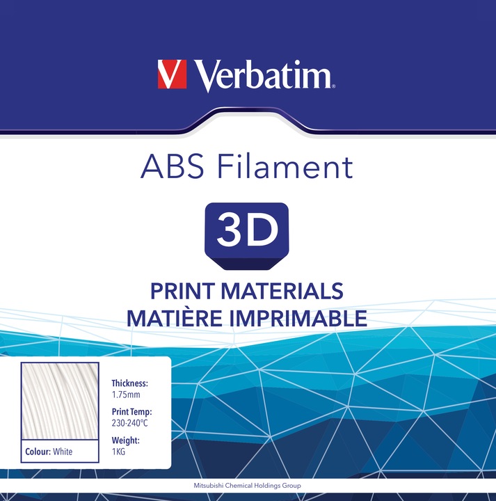 Actual product image Verbatim Filament (ABS, 1.75 mm, 1000 g, White)