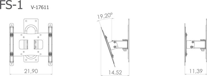 Image du produit VCM B-FS 1 (Mur, 15 kg, 15" - 37")