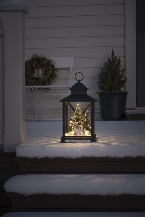 Produktbild Konstsmide LED-Laterne mit Schneemänner 24.5 x 42 cm