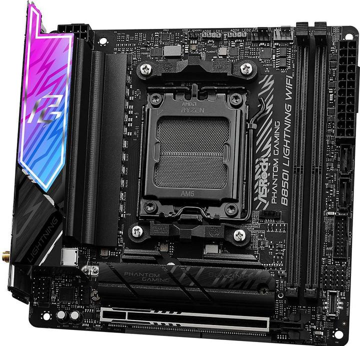 Produktbild AsRock Phantom Gaming B850I Lightning WiFi (AM5, AMD B850, Mini-ITX)
