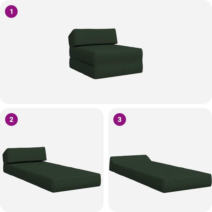 Actual product image vidaXL Klappbares Sofa