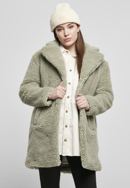 Actual product image Urban Classics Ladies Oversized Sherpa Coat