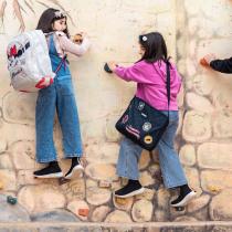 Produktbild Minnie Mouse Minnie - Schulrucksack gross 46 cm, hellgrau