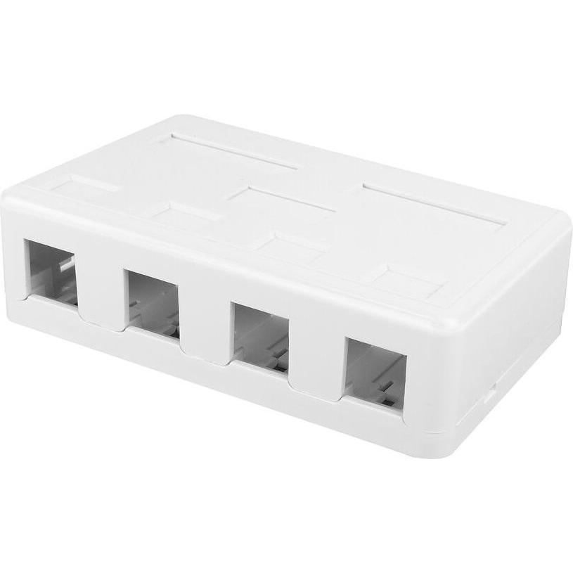ACT Unloaded surface keystone mount box for 4 keystone jacks (Keystone Modulhalter), Netzwerk Zubehör