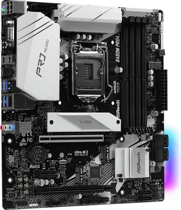 Produktbild AsRock B460M Pro4 (LGA 1200, Intel B460, mATX)