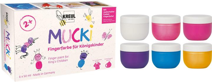 Immagine prodotto Kreul Mucki pittura a dita per bambini re (Vari colori, 300 ml)