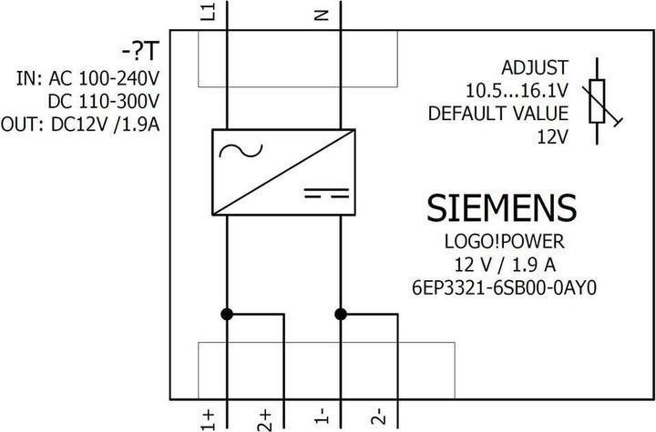 Produktbild Siemens Hutschienen-Netzteil (DIN-Rail