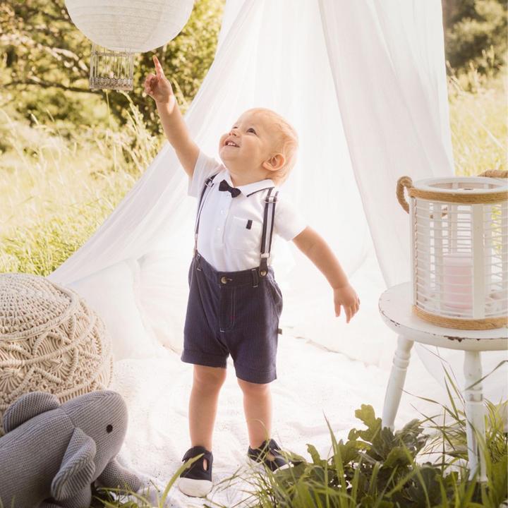 Actual product image Jacky Baby Jacky Baby-Bodys & Wickelbodys Body Kurzarm Classic mit Fliege - Weiss - (68)