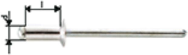 Actual product image Gesipa Blind rivet.5.0x10 S aluminium/steel