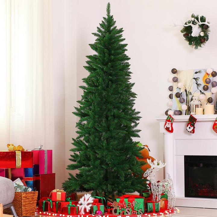 Produktbild Homcom Tannenbaum mit Metallständer (210 cm)