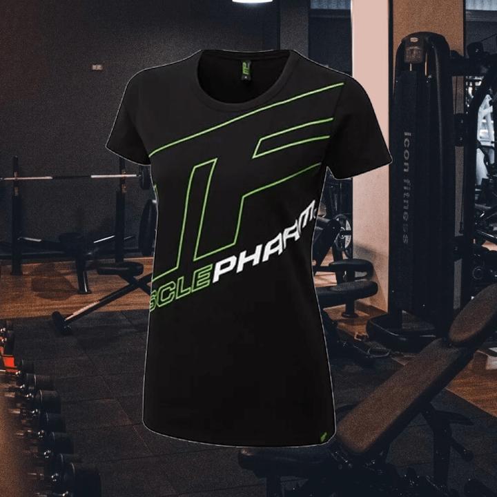 Image du produit MP Tee Femme Outline Logo Noir-Vert (S)