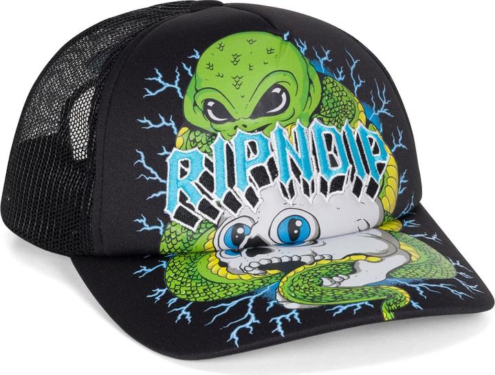 Actual product image RipnDip Skull & Bones Trucker Hat