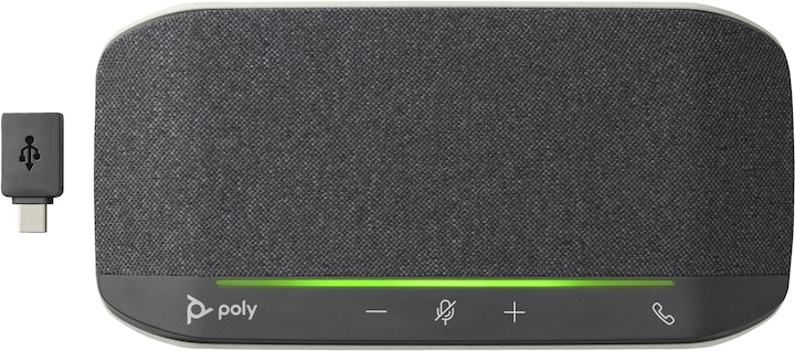 Produktbild Poly HP Sync 10 USB-A USB-C Freisprecheinrichtung, PC, Silber, 0,715 m, IP64, Windows 10, 100 - 7800