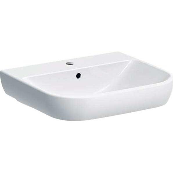 Geberit, Lavandino, Keramag / Lavabo Smyle 55 Cm Bianco 500227011 (480 Mm, 550 Mm)