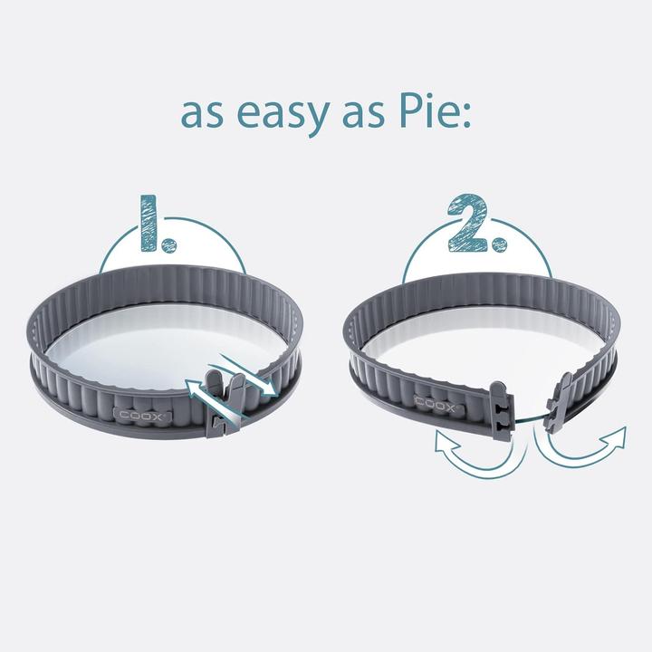 Produktbild Coox Quicheform mit Glas-Servierplatte (26 cm)