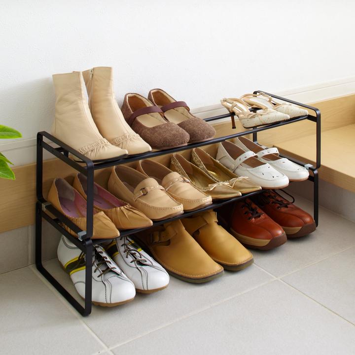 Produktbild Yamazaki Ausziehbares Schuhregal mit Streben FRAME (41 x 25 x 17.5 cm)