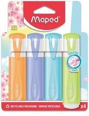 Actual product image Magni Highlighter 4 pieces FLUO PEPS NEW PASTELL (Multicoloured, 5 mm, 4 x)