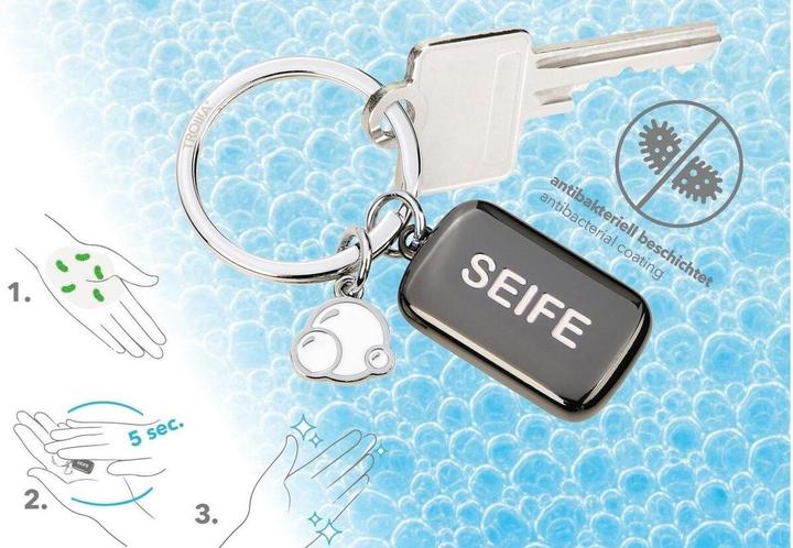 Actual product image Troika Keychain Soap Bubble Black, Silver