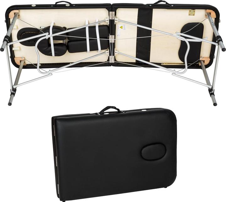 Actual product image tectake Massage table 3 zone with carry back and bolsters