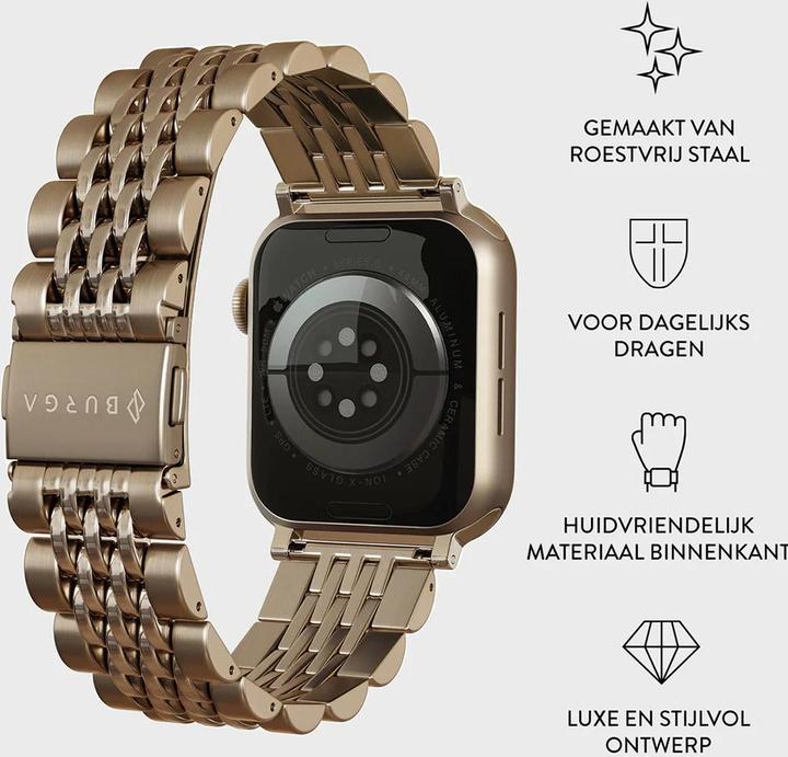 Produktbild Burga Apple Watch Band Chic Royal Gold 38mm / 40mm / 41mm (Roestvrij Staal)