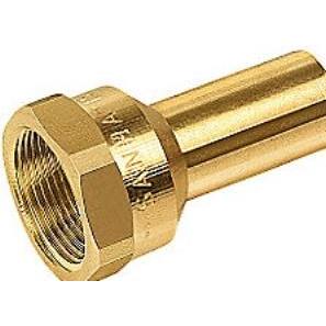 Sanha, Rohrverbindungstechnik, overgangsmuffe 11/4 - 11/4x35mm glat Cu press. M og V bakker. Rødgods (Pressverbindung)