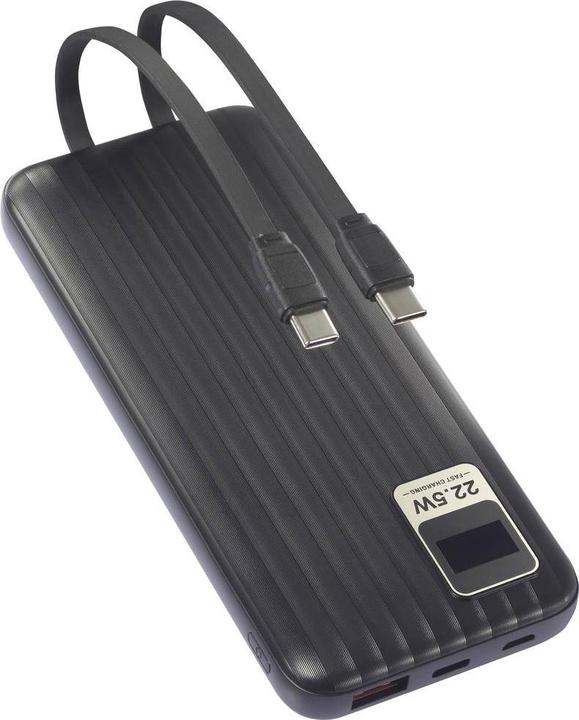 Produktbild Voltcraft VC-WT-K512 Powerbank 10000 mAh Fast Charge LiPo Schwarz Statusanzeig (10000 mAh, 18 W, 37 Wh)