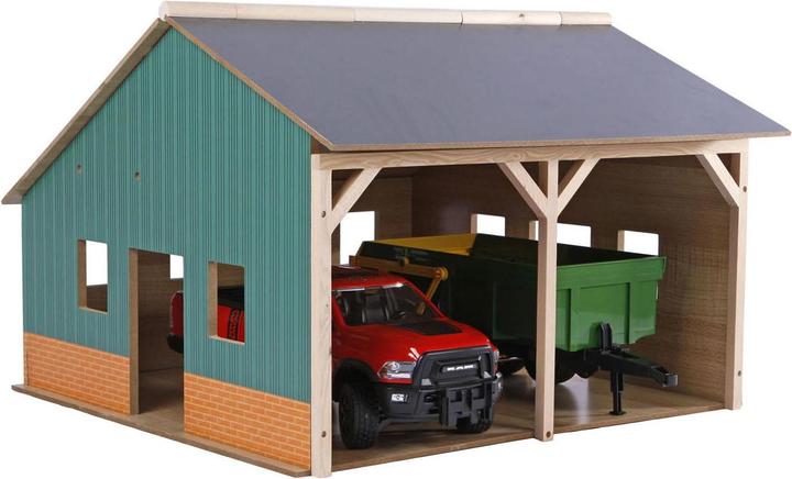 Actual product image Kids Globe Farming Shed for 2 tractors