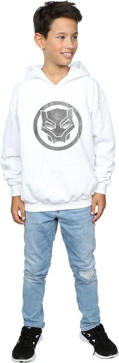 Immagine prodotto Black Panther Distressed Icon Felpa con Cappuccio Ragazzi (152, 158)