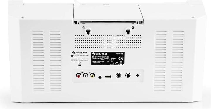 Actual product image Auna Karaoke machine, white