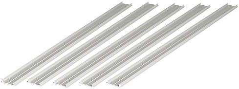 Immagine prodotto EGB Profilo di montaggio in alluminio 18x4mmL2000mm per strisce max B12mm, 5 pezzi.